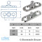 Loxx® partie inférieure  double trou 27 x 11 mm - Laiton nickeler
