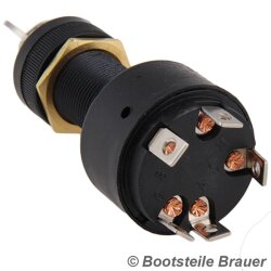 MARINE IGNITION SWITCH with cover, 5 terminals - PLASTIC