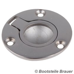 Bodenheber RUND D= 50 mm Feinguss poliert - Edelstahl...