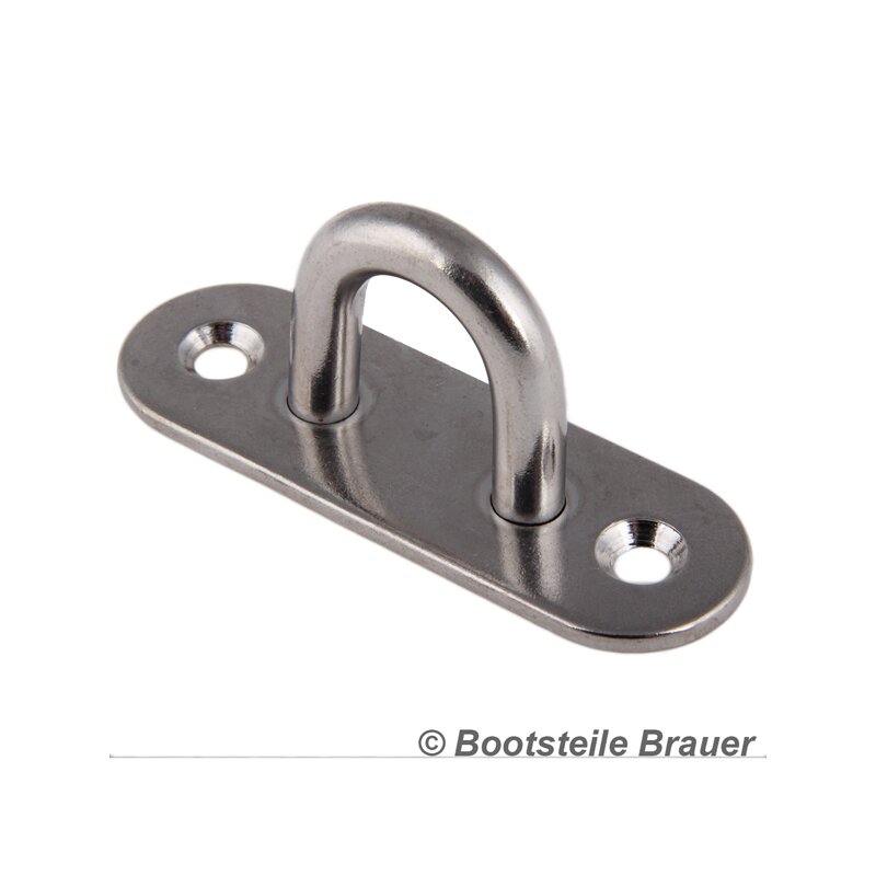 stainless steel A2 AISI 304 Bootsteile Brauer fender eyelet diameter 4 mm x 40 mm pack of 10 