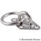 Augplatte ROHMB mit RING 5 x 60 mm, gestanzt und geschweisst - Edelstahl AISI 304 / V2A