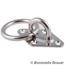 Augplatte ROHMB mit RING 6 x 65 mm, gestanzt und...