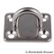 Square pad eye 5120 - 5 x 35 mm - stainless steel A2 (AISI 304)