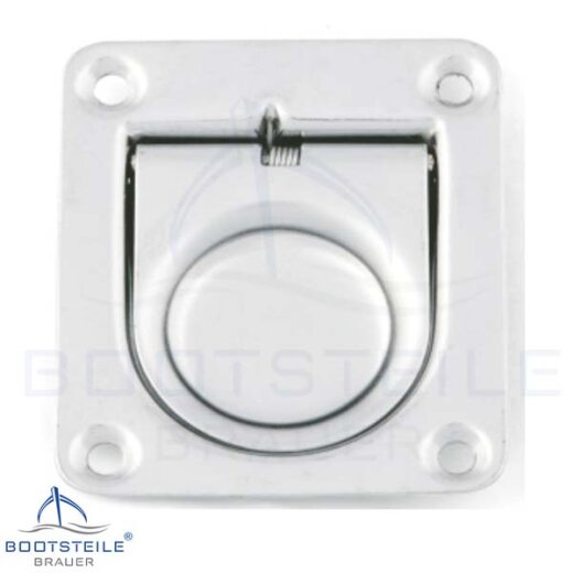 Flush Aufzug Ringe Stanzbleche Metall 65x55 mm, AISI / A2