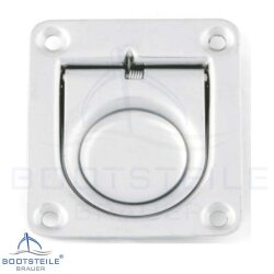 Flush Aufzug Ringe Stanzbleche Metall 65x55 mm, AISI / A2